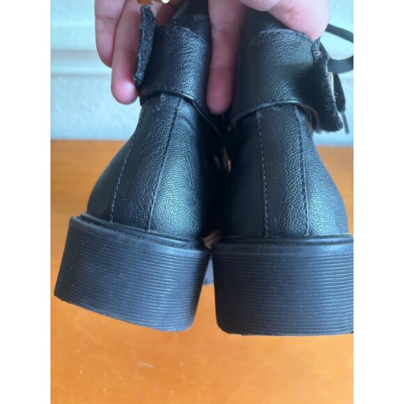 Guess Caleena Womens Black Ankle Combat Boots Size 8M - Picture 6 of 9